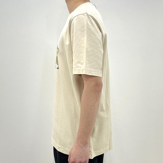 Maison Kitsune Surfing Fox Comfort Short Sleeve T-Shirt Paper