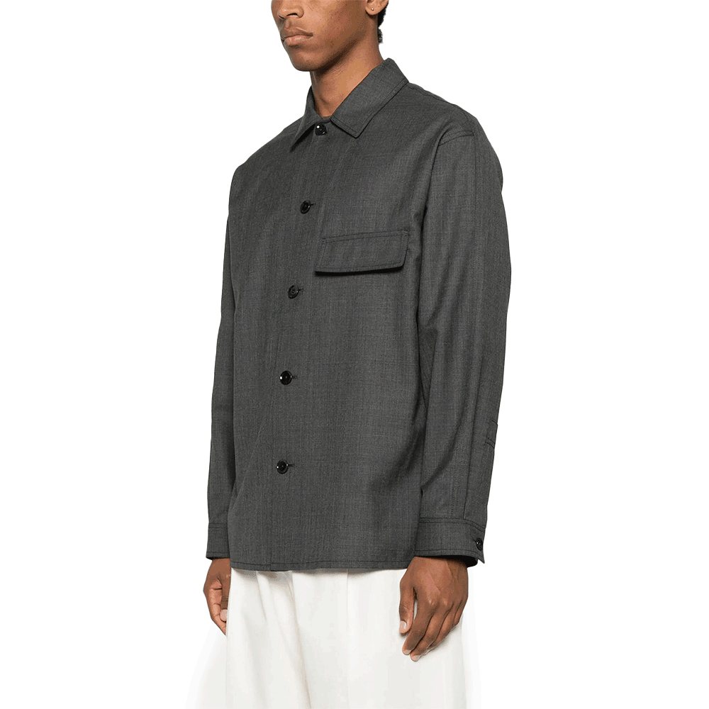 Lemaire Tailored Overshirt Polo Shirt for Men OV1012 LF1386