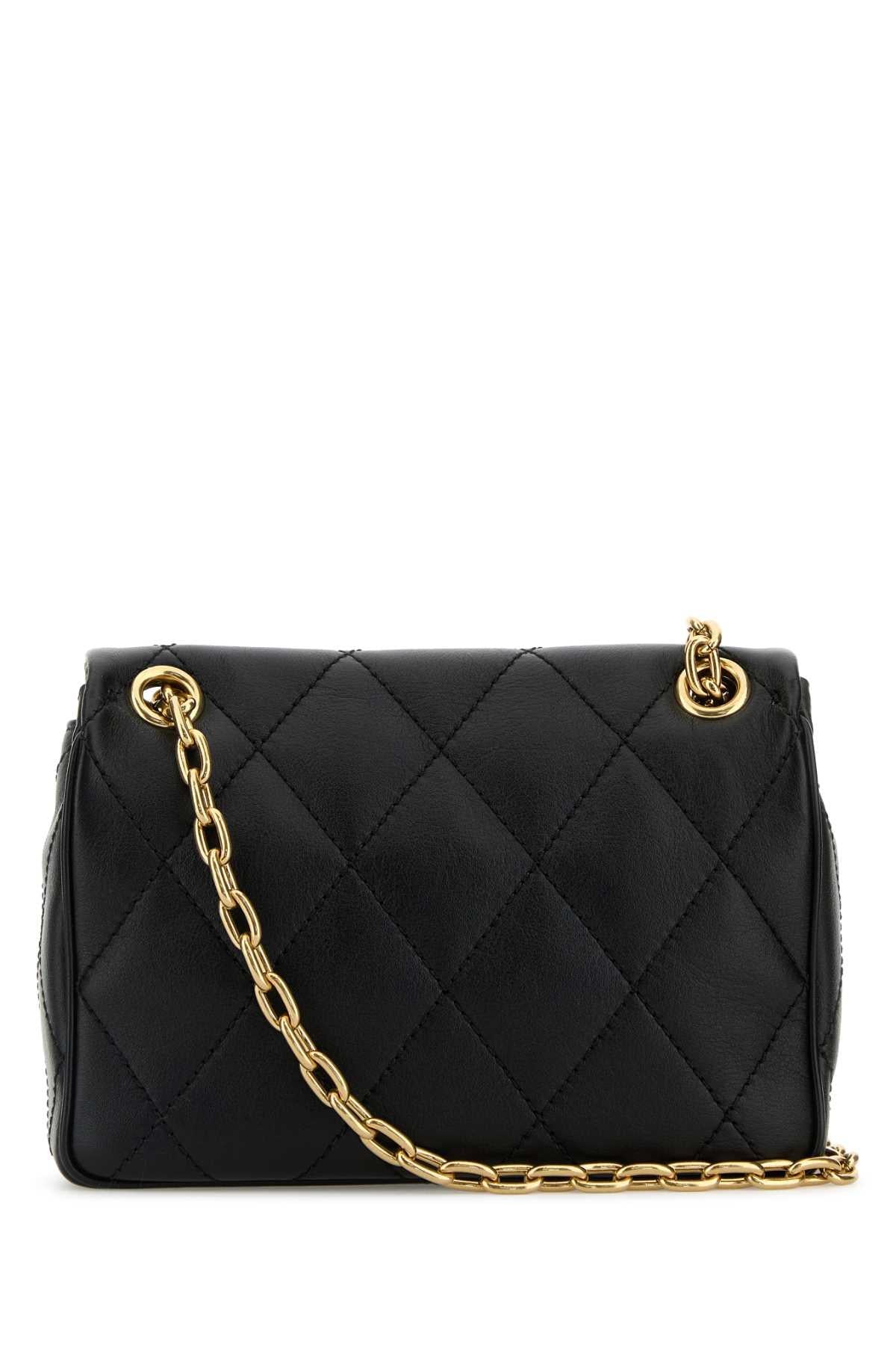 BURBERRY Black Leather Crossbody Bag