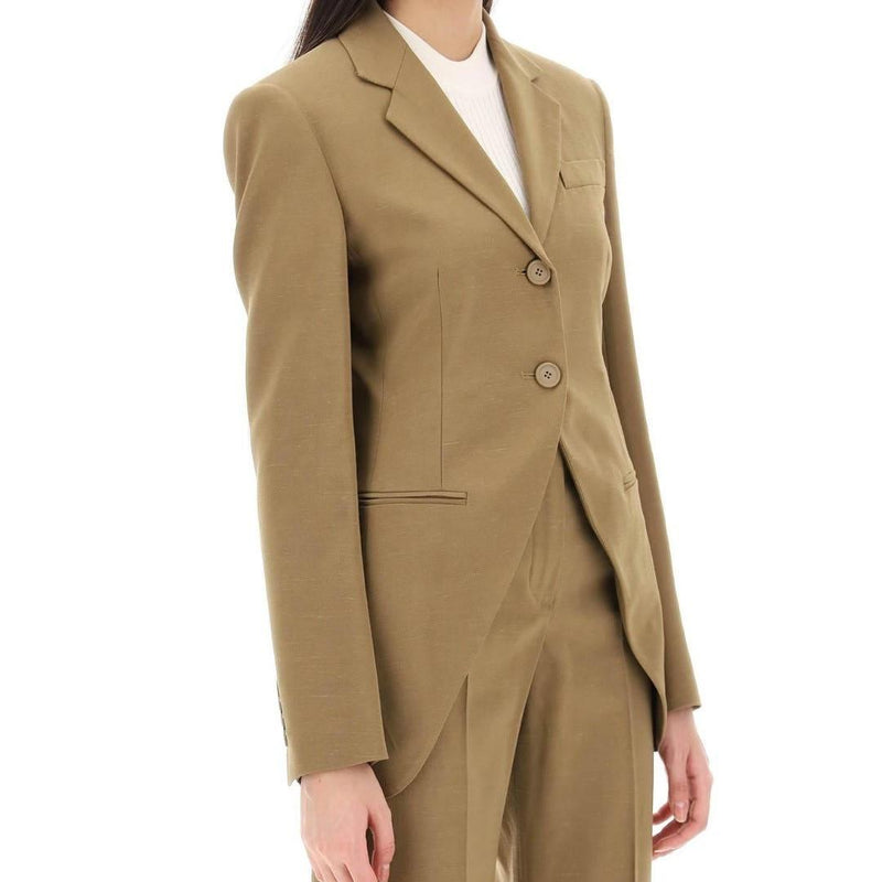 SPORTMAX Brown Viscose Bosco Blazer Jacket for Women 20410331 BOSCO