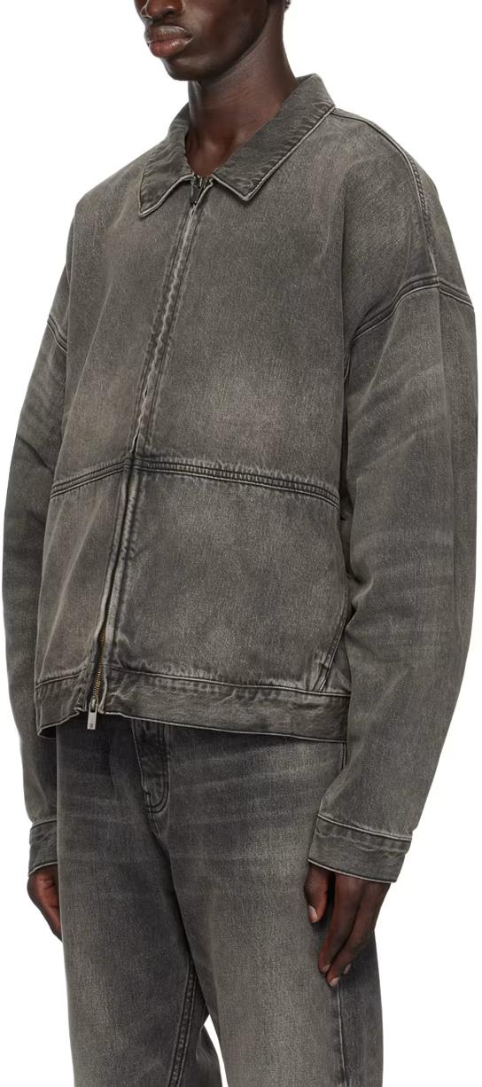 Fear of God Essential Vintage Black Denim Trucker Jacket 202BT244270F