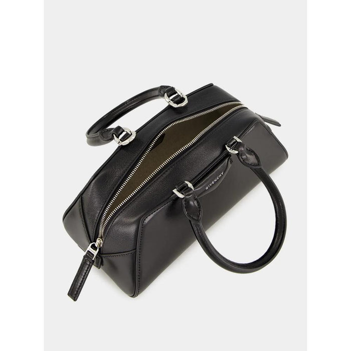 GIVENCHY Antigona East-West Mini Leather Tote Shoulder Bag Black