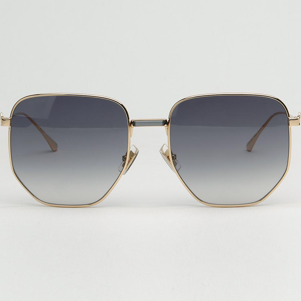 Etro Gold Frame Oversized Unisex Sunglasses