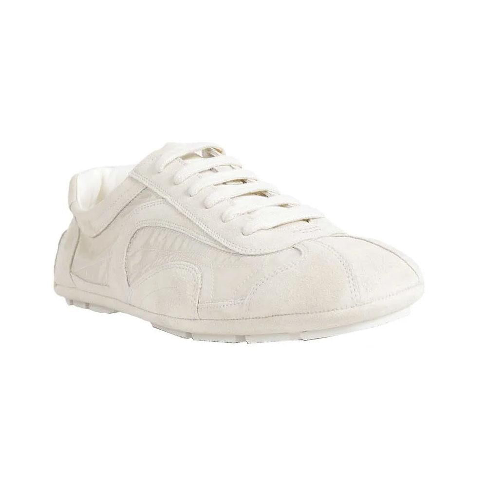 PRADA Monte Carlo Re-Edition 2005 Men’s Low-Top Sneakers White Leather