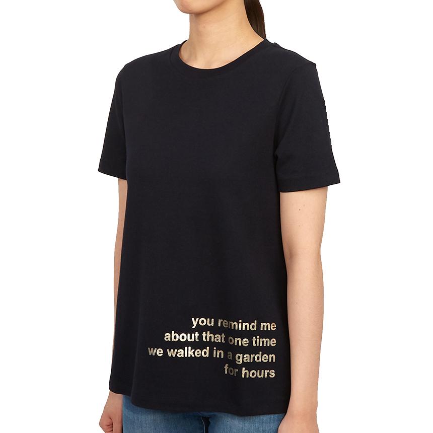 Max Mara ARIS Short Sleeve T-Shirt Black Cotton