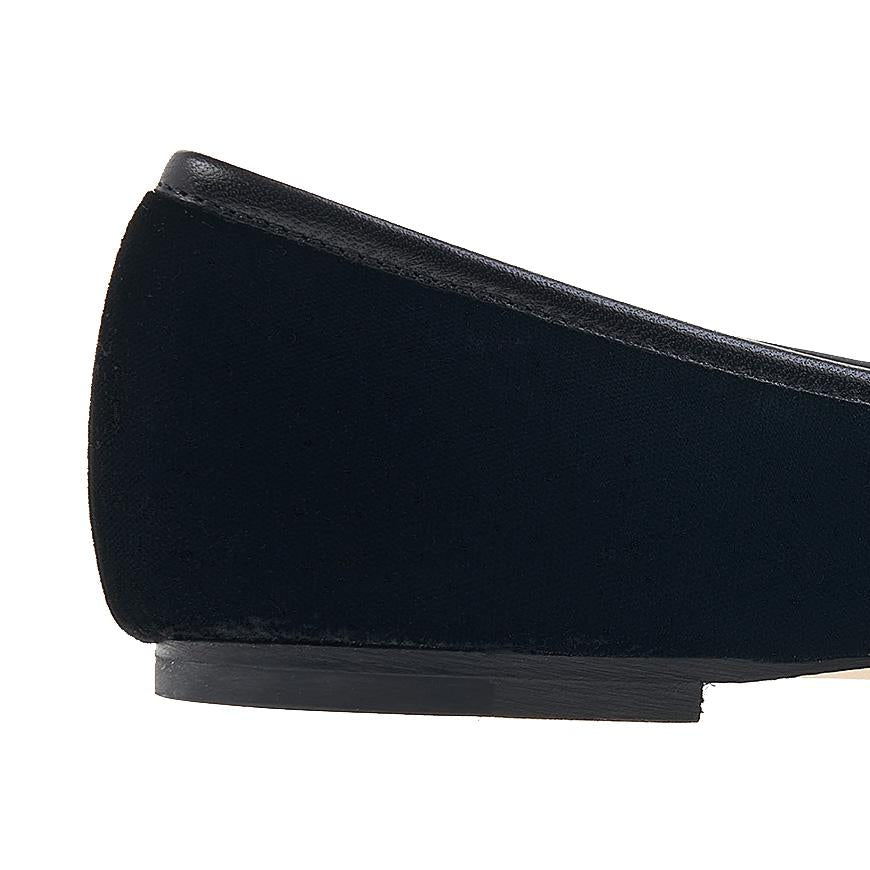 Jimmy Choo Elme Flat Velvet Black Women’s Flats