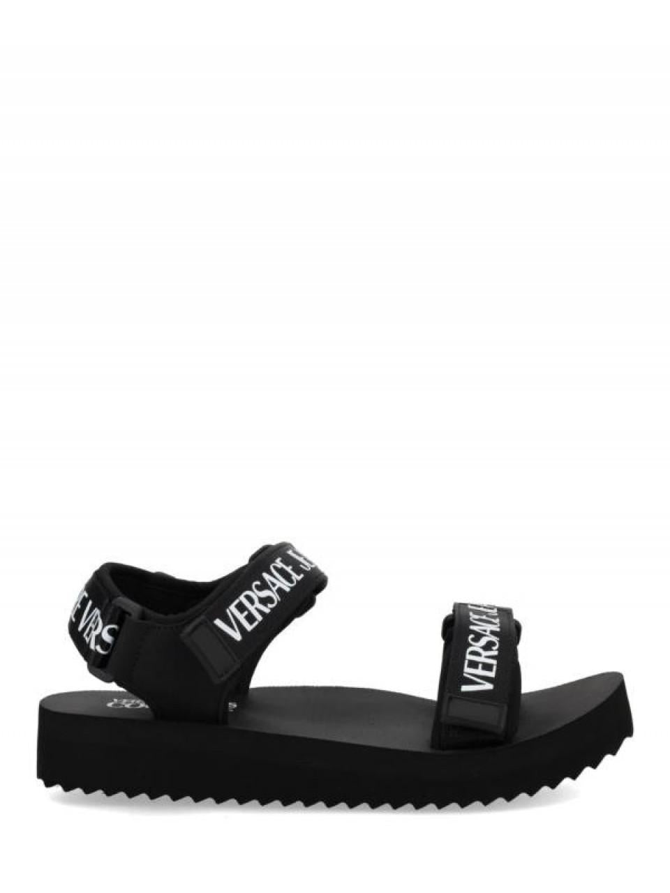 Versace MIAMI Sandals Black Leather