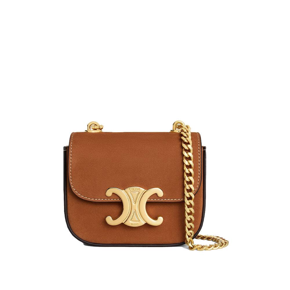 CELINE Nubuck Mini Claude Shoulder Bag Crossbody 10L843GS1 02CM