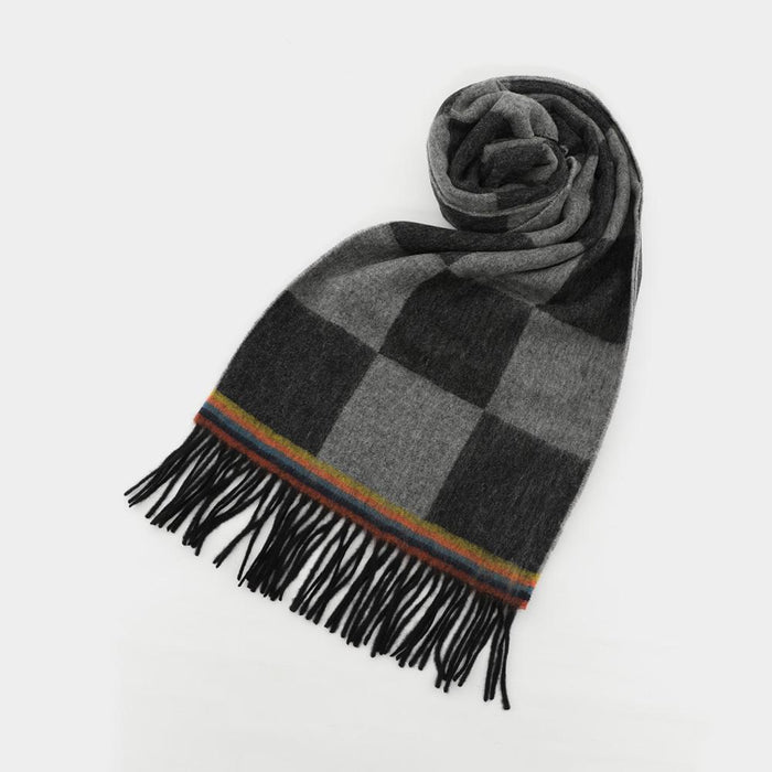 Paul Smith Check Logo Wool Unisex Scarf M1A 150K T616 79