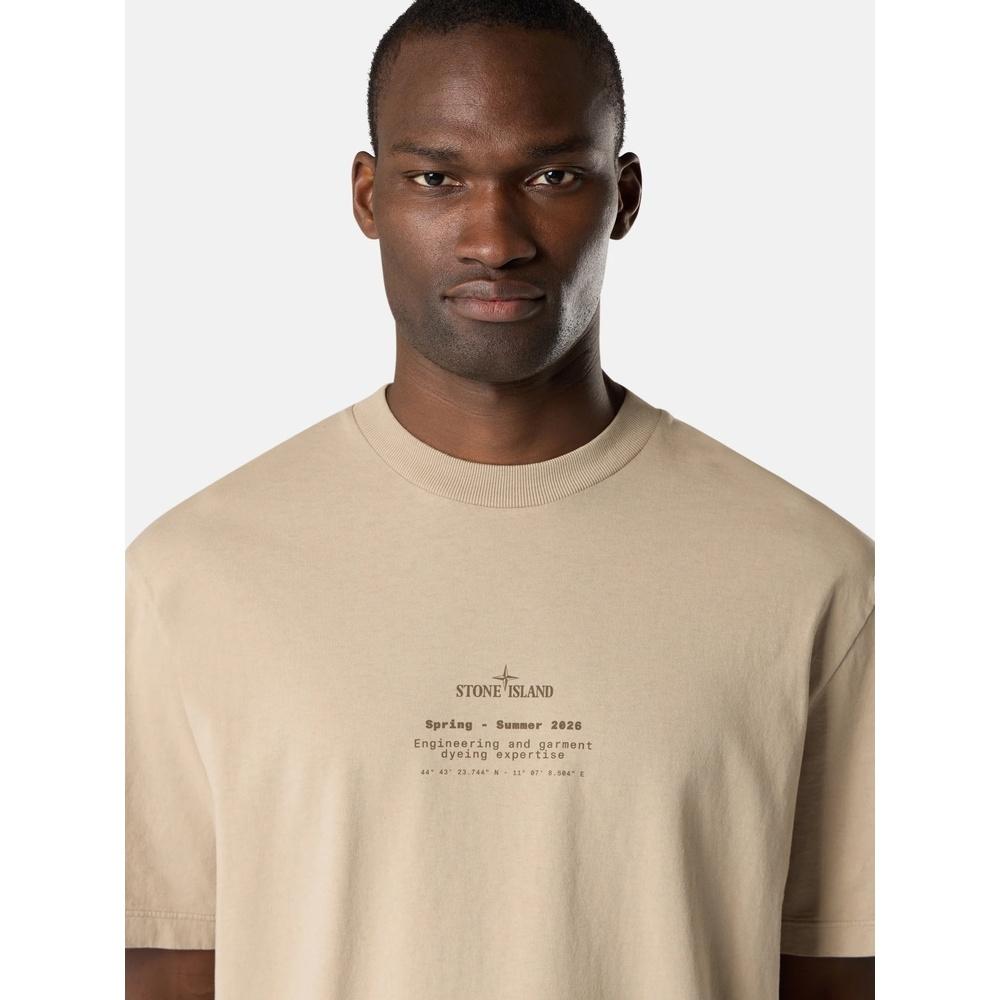 STONE ISLAND Organic Cotton Short Sleeve T-Shirt Men's White