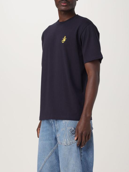 JW ANDERSON Short Sleeve T-Shirt Men’s White Cotton JT0257PG1510898 NAVY DOM