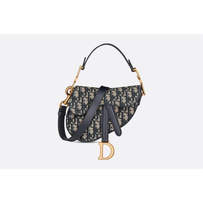 DIOR Oblique Jacquard Saddle Mini Strap Bag M0456CTZQ M928
