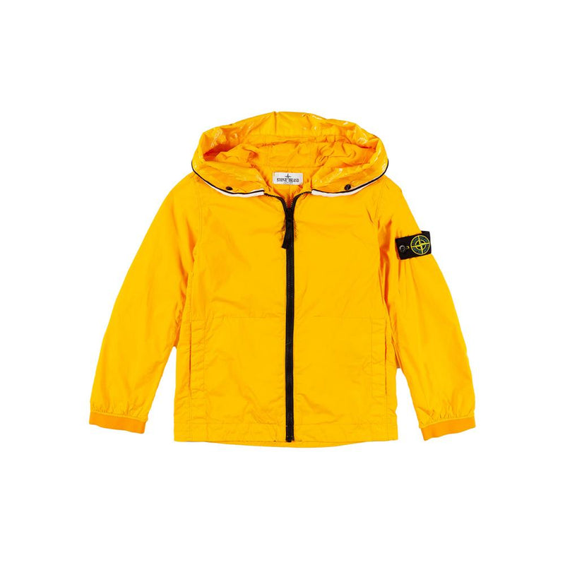 STONE ISLAND Logo Patch Hooded Jacket Women Black Cotton