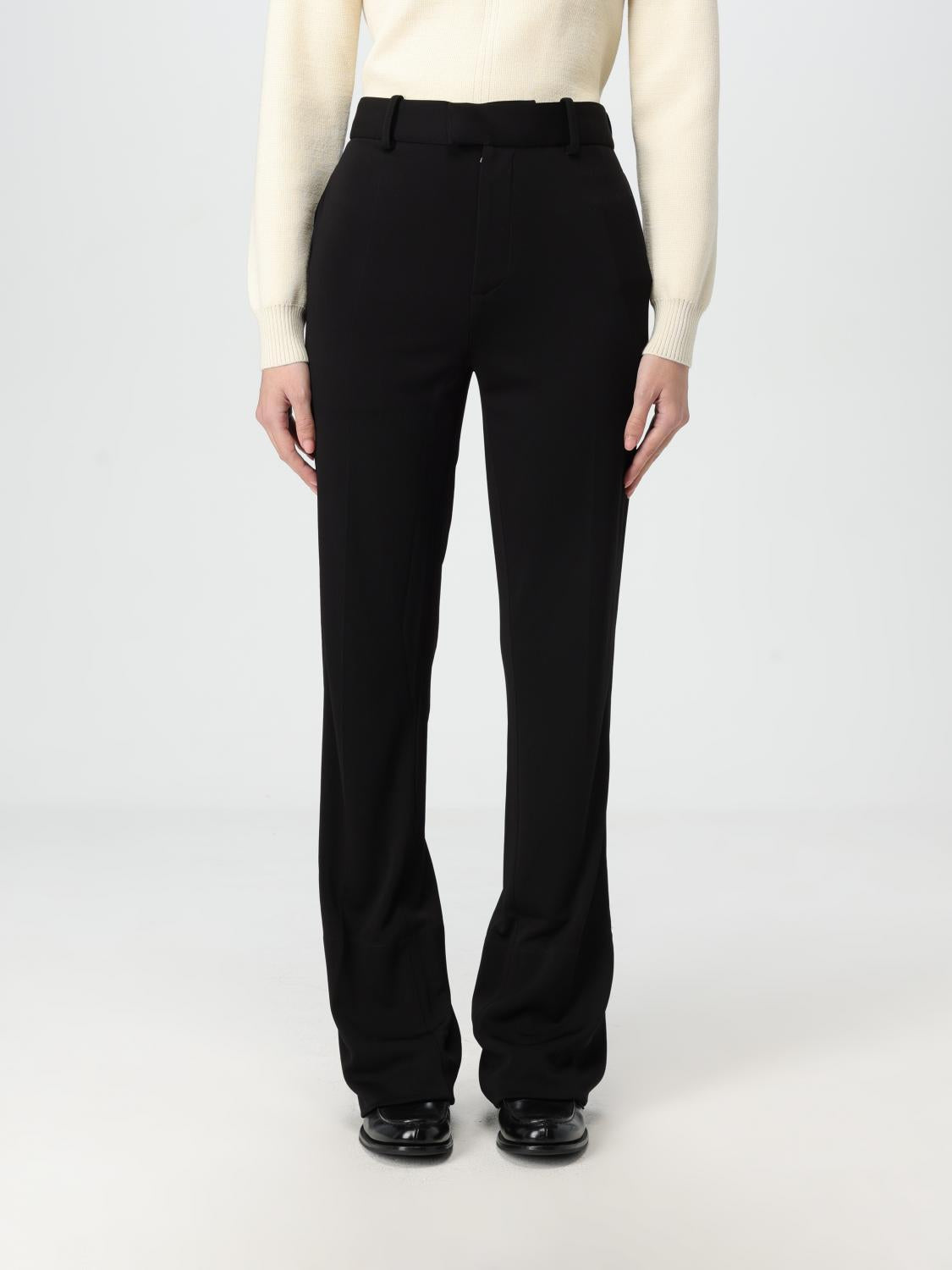 Bottega Veneta Black Wool Classic Trousers