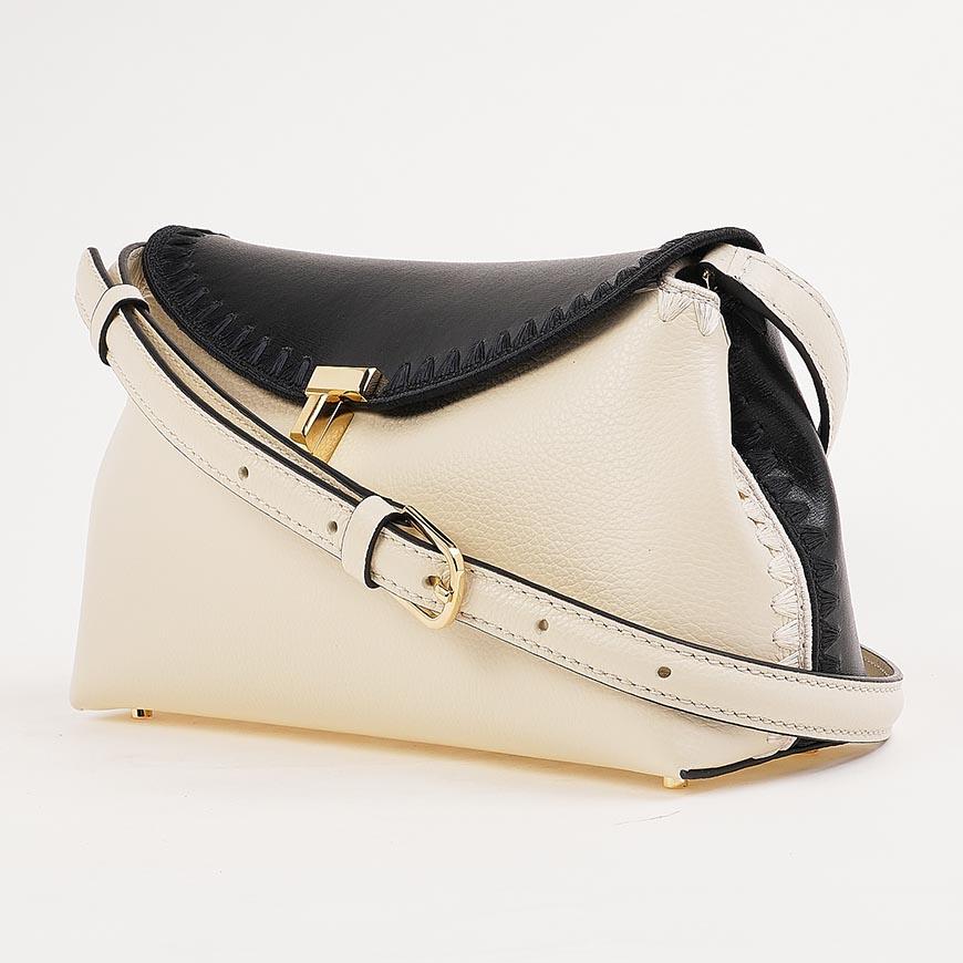 Toteme T-Lock Embroidered Leather Clutch Bag 261 WAL944 LE0030