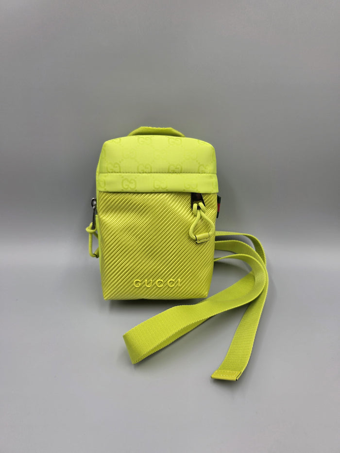 GUCCI Nexus Mini Sling Bag Bright Green Crossbody Bag