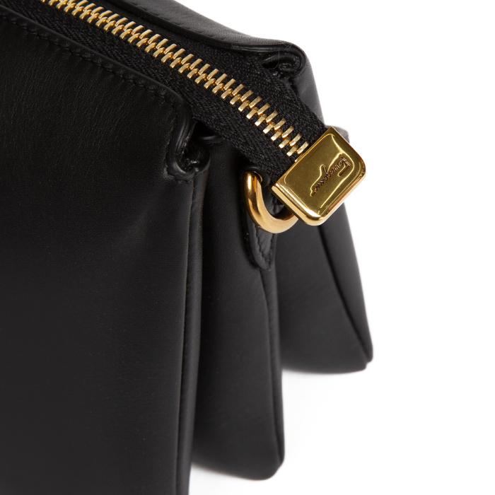 Ferragamo Trapezio Gancini Gold Logo Shoulder Bag Women