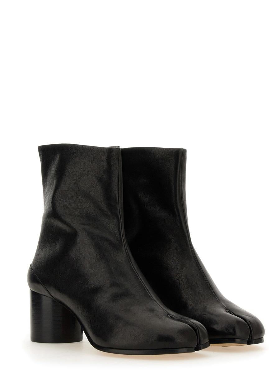 Maison Margiela Black Leather Ankle Boots