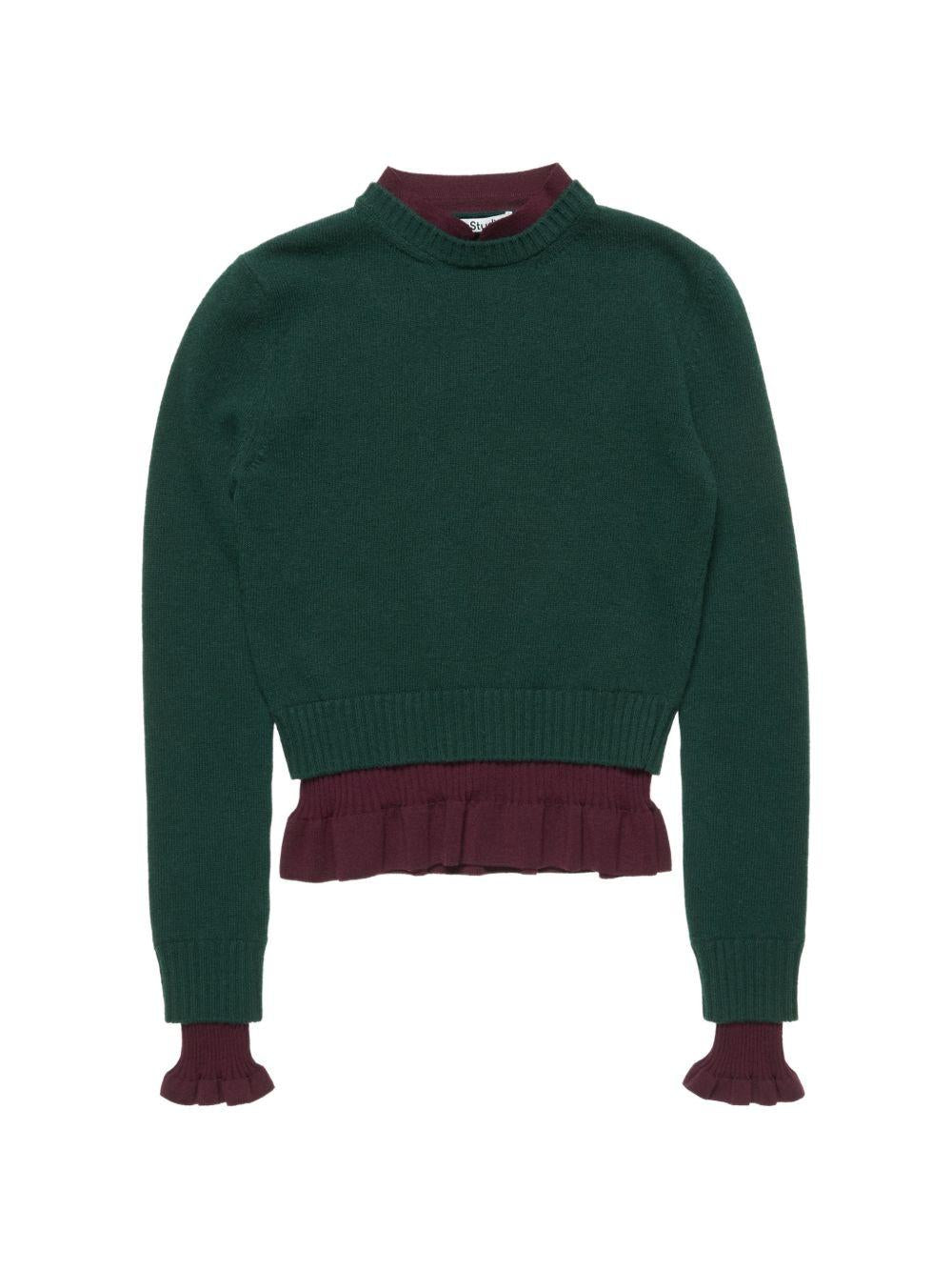 Acne Studios Wool Round Neck Knit Sweater for Women