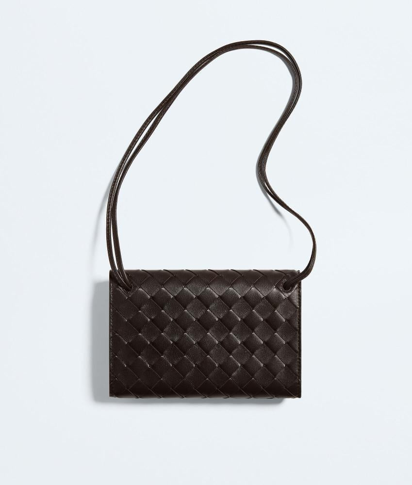 Bottega Veneta Intrecciato Andiamo Strap Pouch Fondant