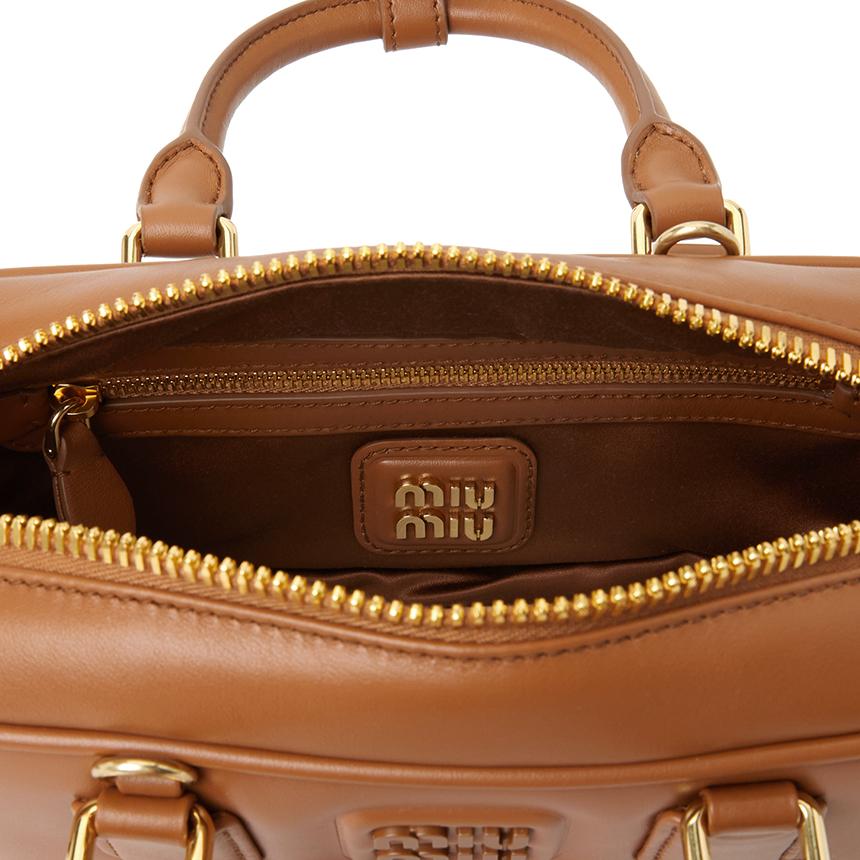 Miu Miu Arcadie Leather Tote Bag Black Women’s