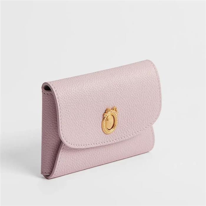 DIOR Medallion D-Rili Leather Card Holder Wallet Black