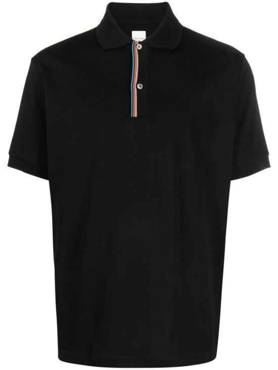Paul Smith Black Cotton Polo Shirt for Men M1R958PPL0008979
