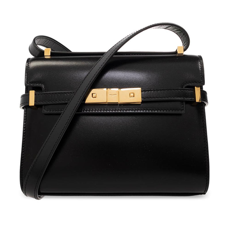 Saint Laurent Manhattan Leather Crossbody Bag Black