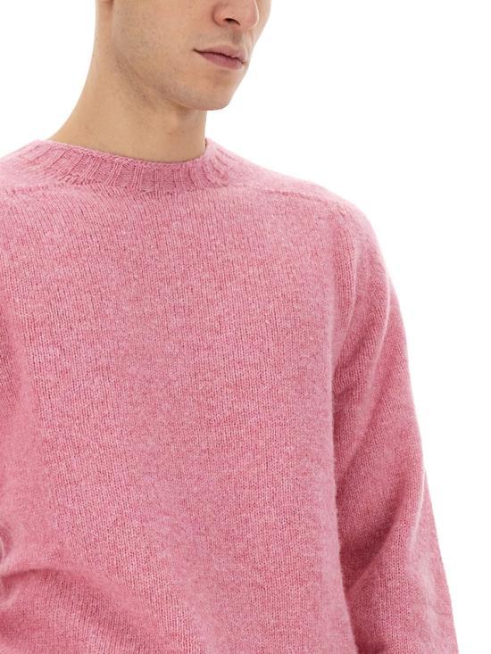 HOWLIN Pink Wool Turtleneck Sweater for Men
