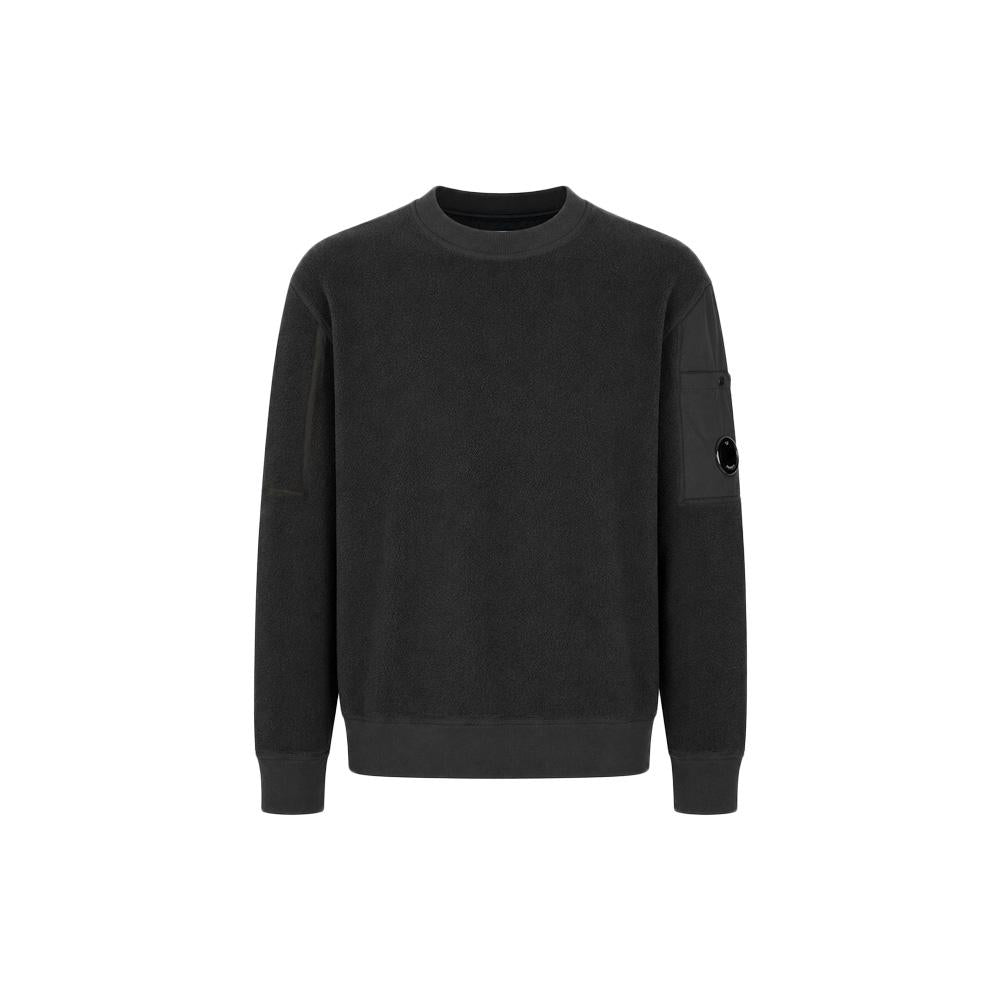 CP Company 15th Anniversary Lens Badge Fleece Sweatshirt Charcoal