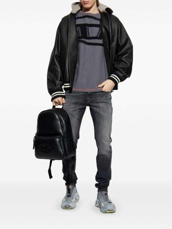 DIESEL Gray Short Sleeve T-Shirt for Men