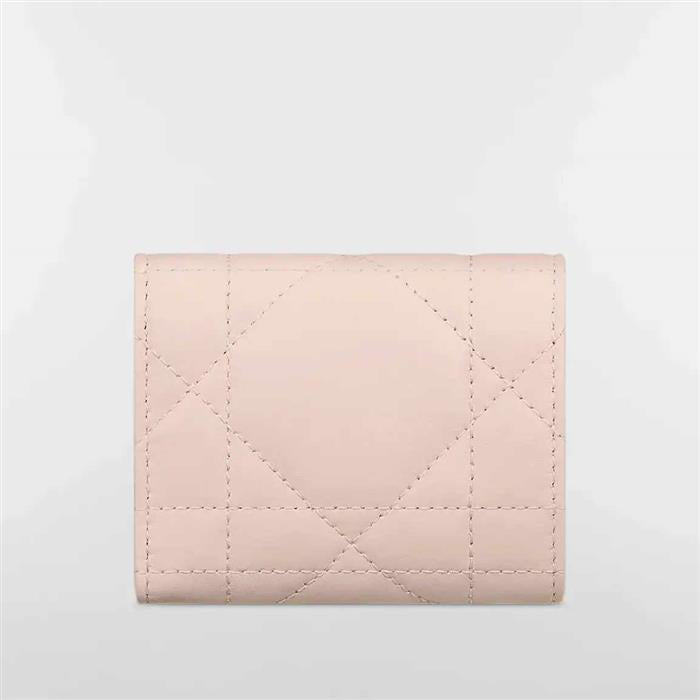 DIOR Caro Hibiscus L-Zip Wallet with Crystal Embellishments