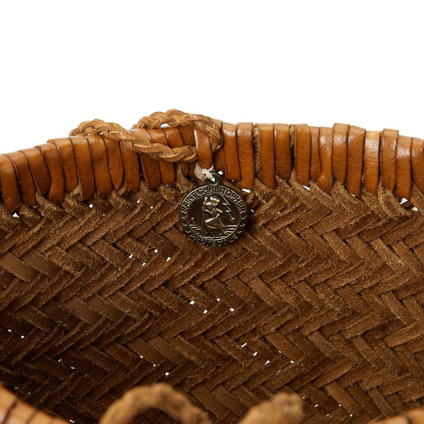 Dragon Diffusion Tan Leather Shoulder Bag for Women