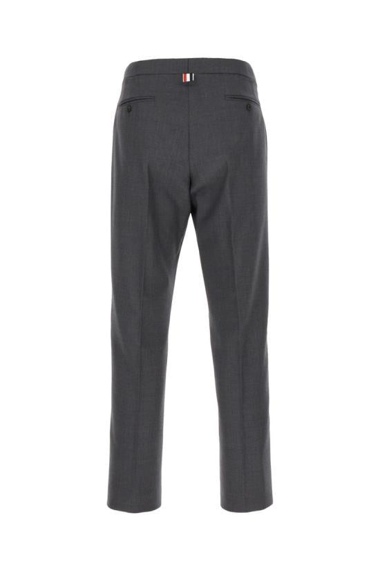 THOM BROWNE Twill Low Rise Classic Pants Dark Gray