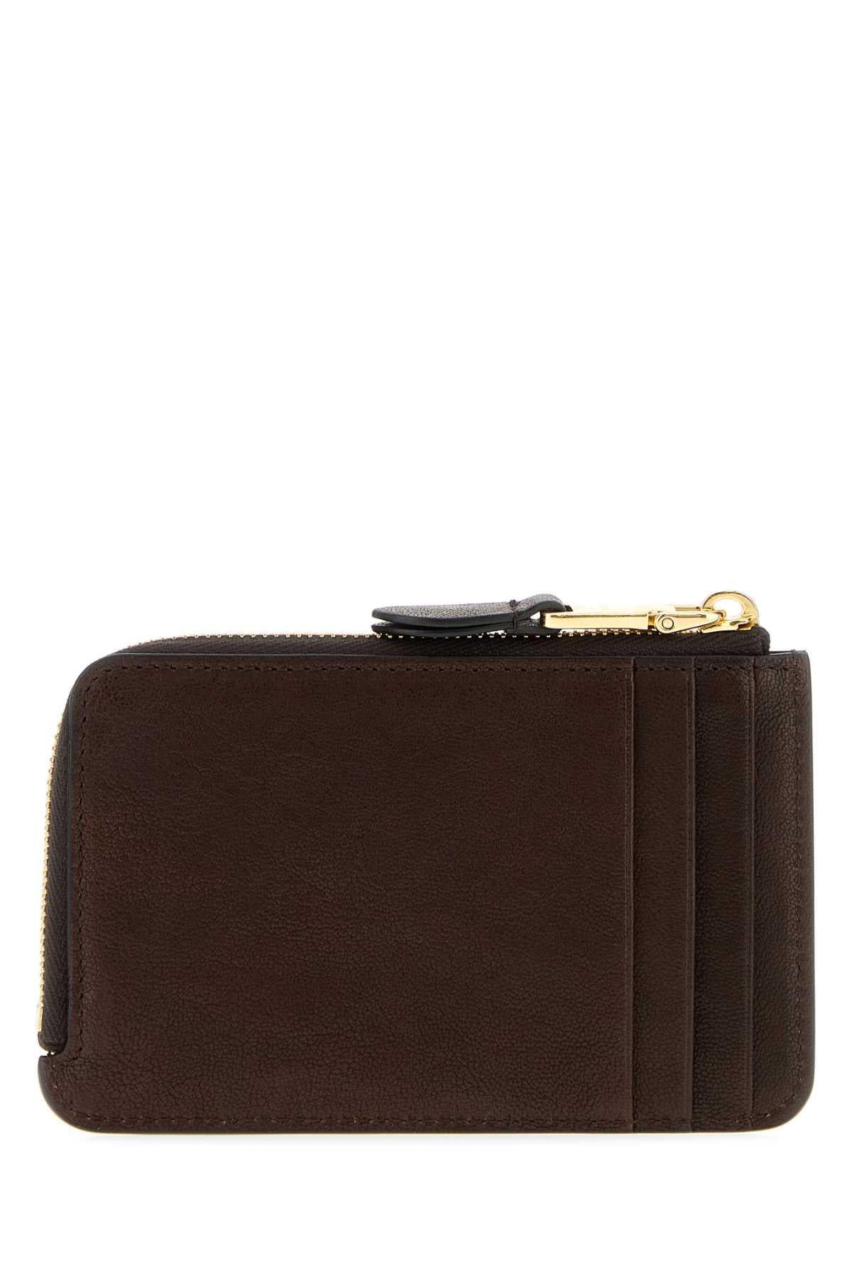 Miu Miu Leather Mid-Size Wallet Navy