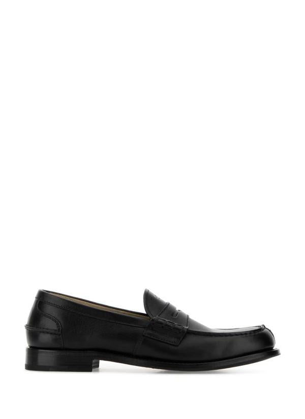 PRADA Lettering Logo Leather Loafers for Men 2DB238 UZE F0002