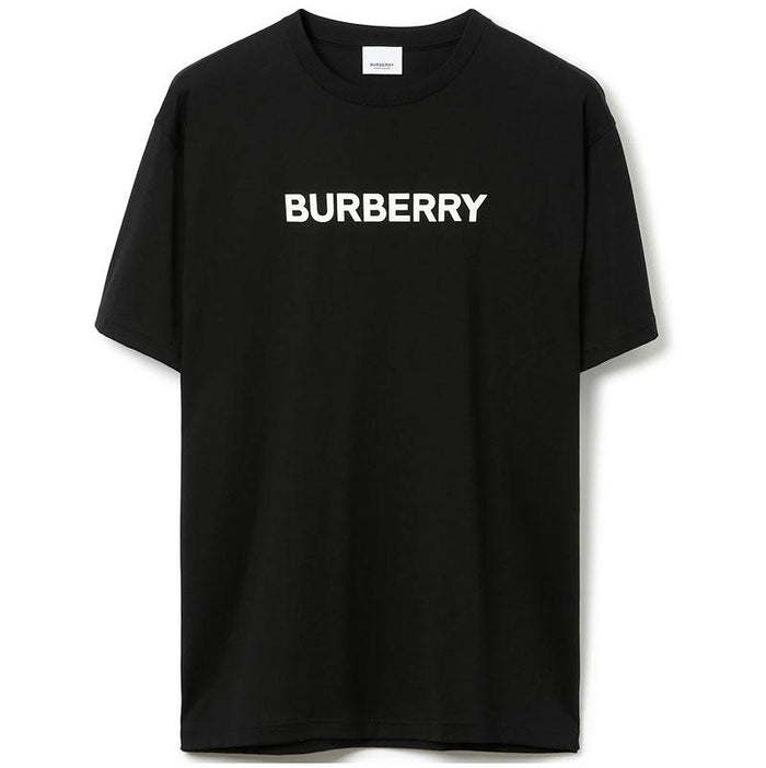 BURBERRY Logo Print Oversize T-Shirt Black Men’s