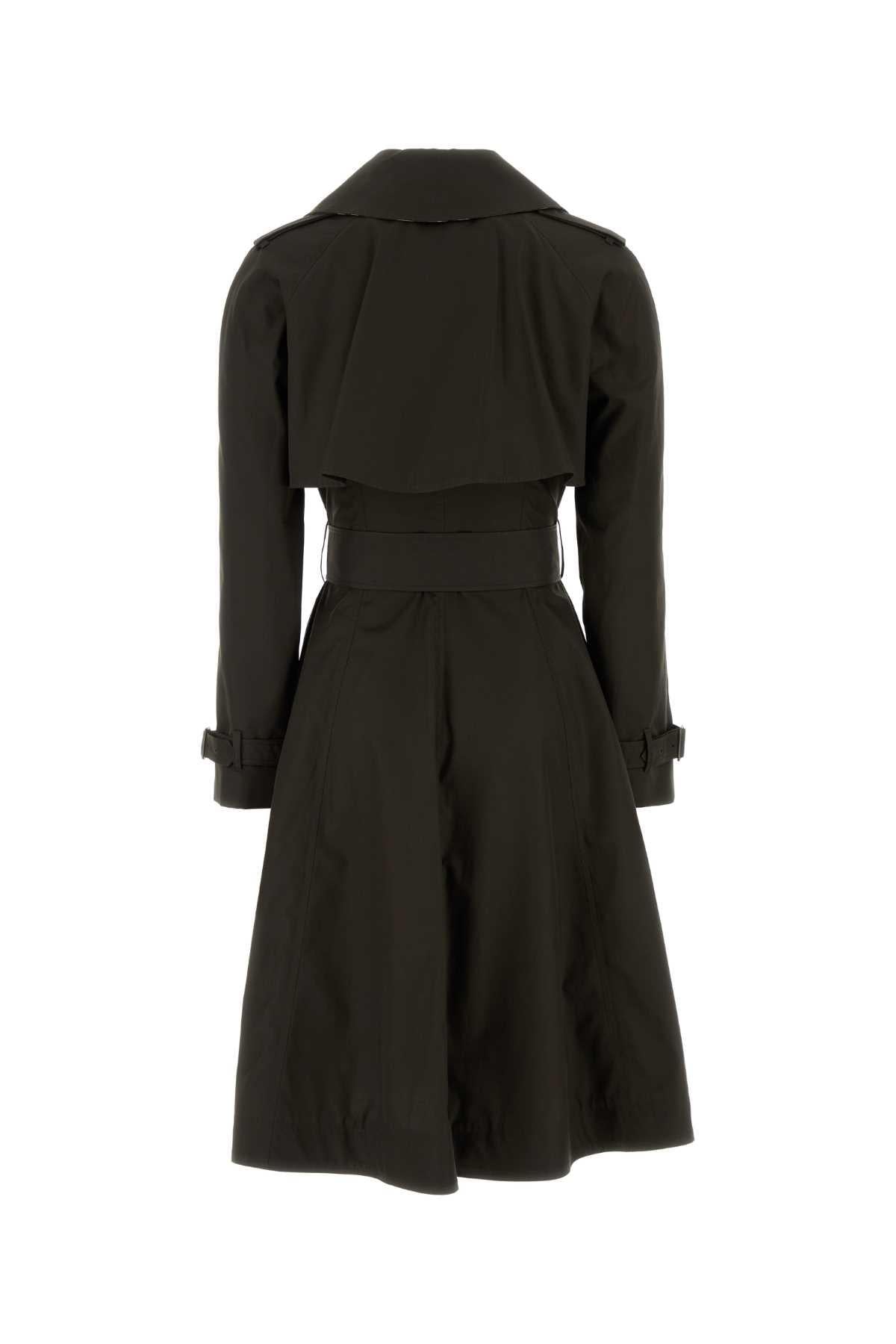BURBERRY Beige Cotton Gabardine Double-Breasted Trench Coat