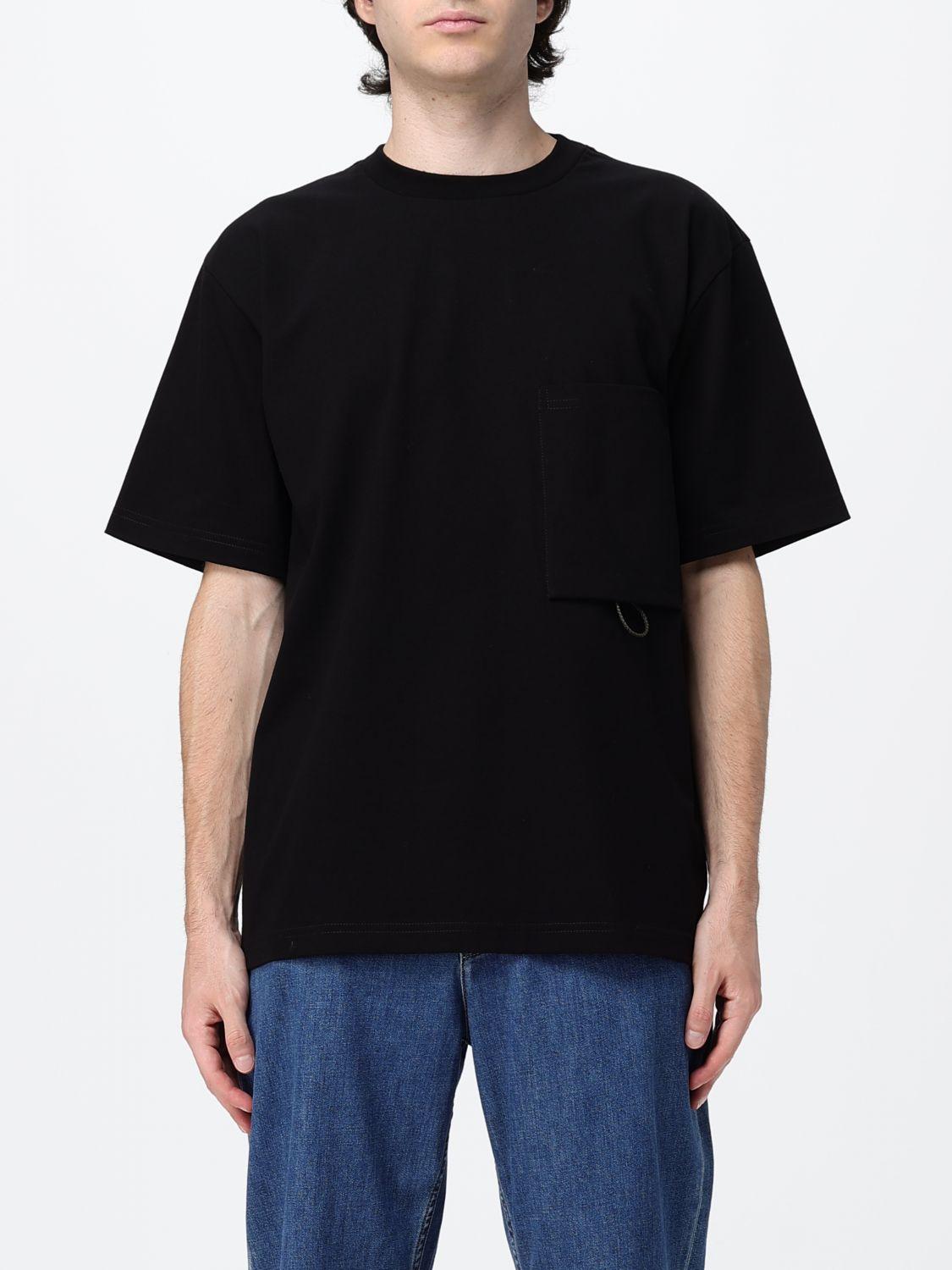 Bottega Veneta Black Cotton Short Sleeve T-Shirt for Men