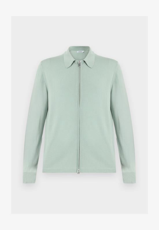 J LINDEBERG Men’s Knit Cardigan BMKW15780U075 JADEITE DOM