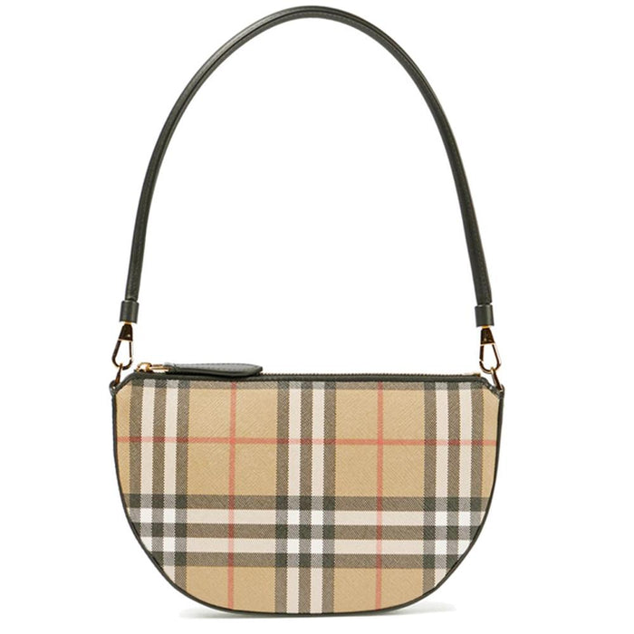 BURBERRY Archive Beige Check Olympia Pouch Shoulder Bag