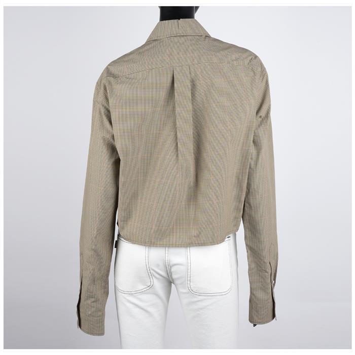 Miu Miu Technical Check Zip-Up Shirt MK1905 16MO F0393