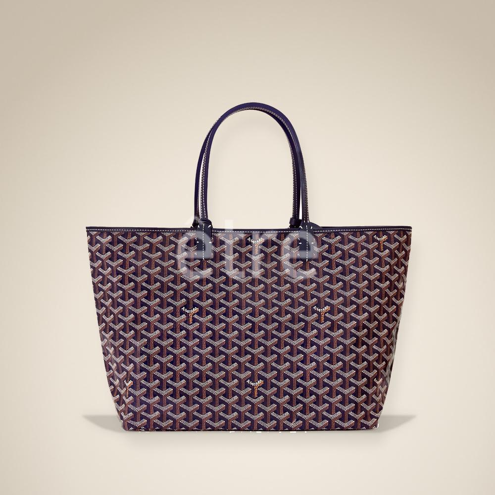 GOYARD Saint Louis PM Tote Bag Navy Women’s Canvas
