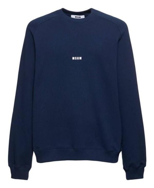 MSGM Micro Logo Print Sweatshirt for Men 3640MM503 247000 89