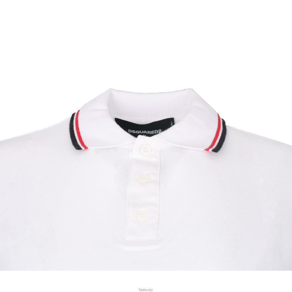 Dsquared2 Women's Logo Patch Short-Sleeve Polo Shirt S72GC0960 S22996 100