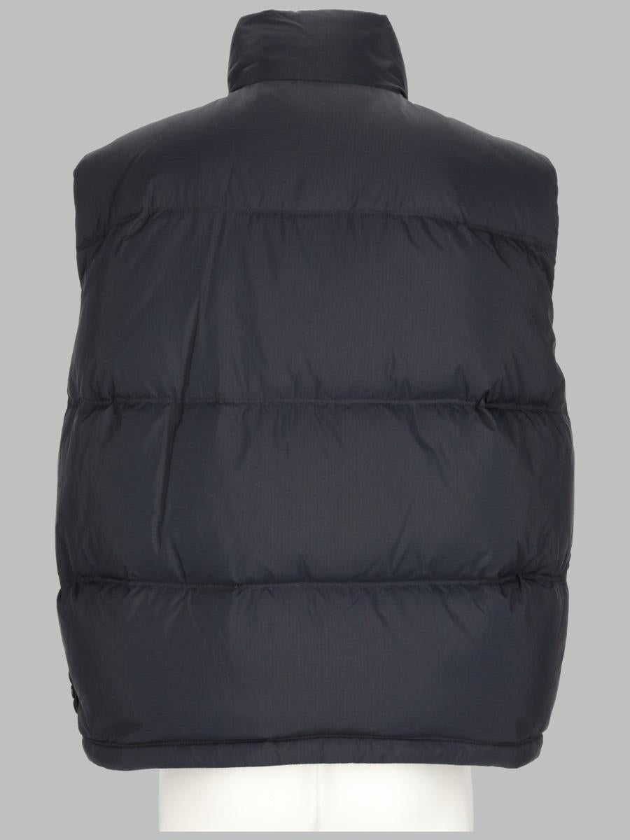STONE ISLAND Down Vest Black Nylon Puffer Gilet for Men