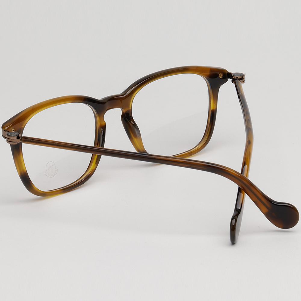 Moncler Tortoise Square Acetate Eyeglass Frames Unisex ML5045 052