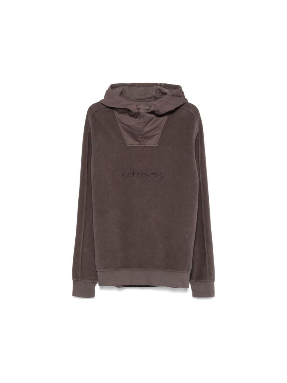 CP Company Emerized Diagonal Fleece Reverse Brushed Hoodie Men’s