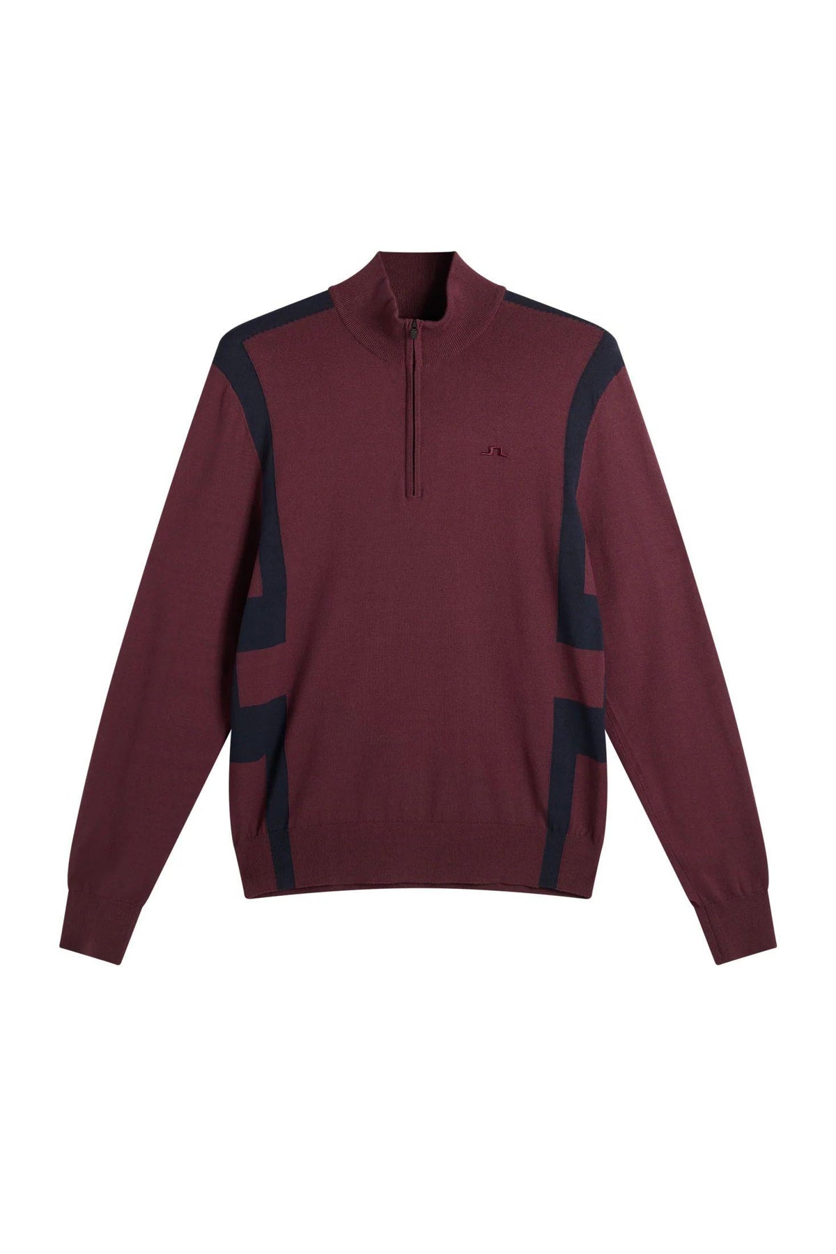 J LINDEBERG Men’s Golf Knit Half-Zip Sweater Wine