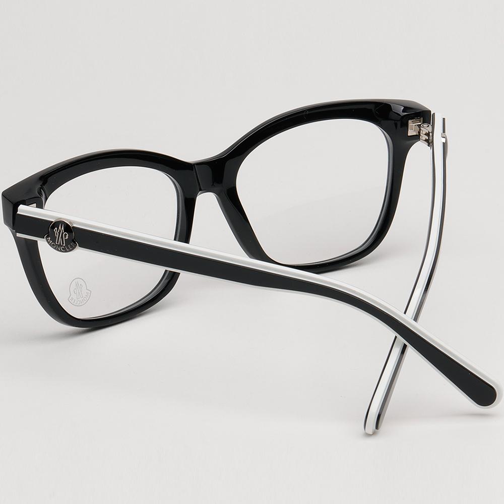 Moncler Black Cat Eye Square Eyeglasses Frame Unisex ML5183 001